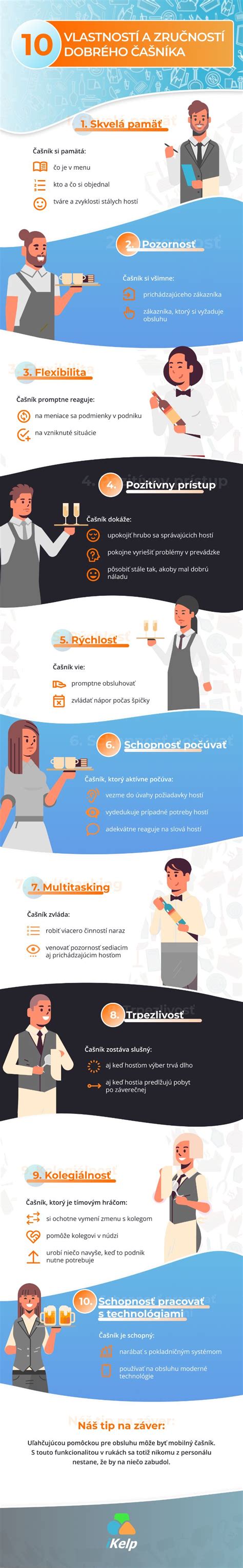 Infografika: Zručnosti a vlastnosti úspešného opatrovateľa