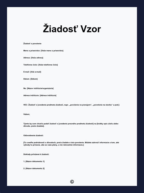 Dokumenty a formuláre k žiadosti