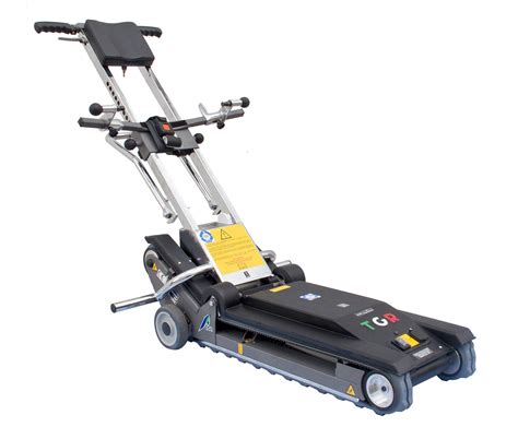 Pásový schodolez Jolly pri práci