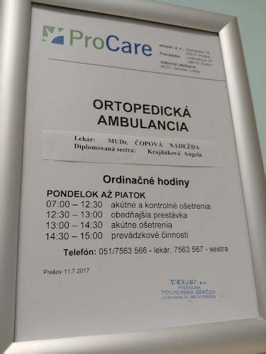 Ortopedická ambulancia a jej úloha