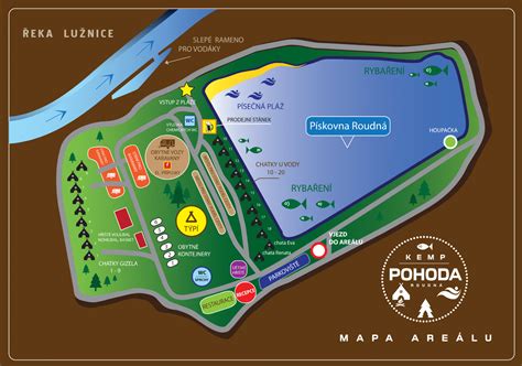 Mapa areálu Pohoda festivalu s vyznačenými bezbariérovými prístupmi