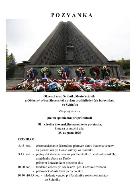 Fotografia z pietneho aktu pri pamätníku