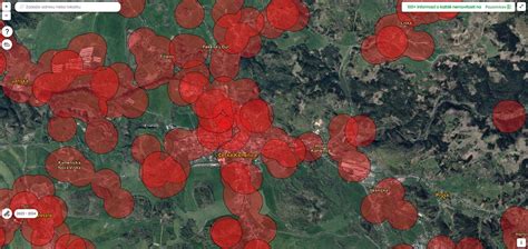 Mapa lesných pozemkov s vyznačenými urbárnymi spoločenstvami