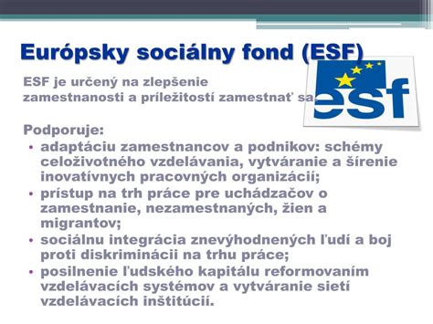 Rozdelenie fondov ESF v EÚ
