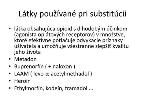 Druhy psychoaktívnych látok a ich účinky