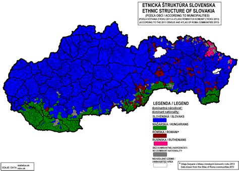 Mapa organizačnej štruktúry JDS na Slovensku