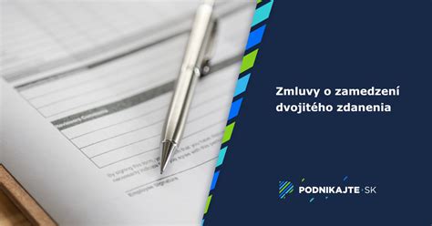 Zmluvy o zamedzení dvojitého zdanenia
