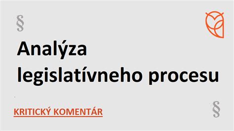 Vizualizácia legislatívneho procesu
