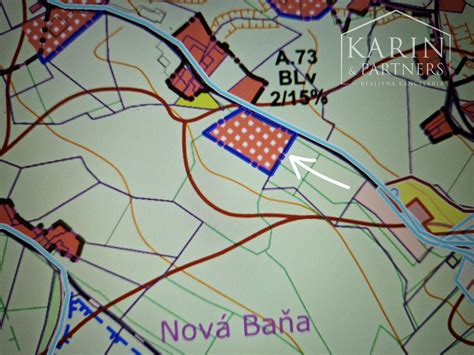 Mapa umiestnenia zariadenia pre seniorov ÚSMEV v Novej Bani