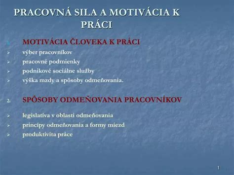 Motivácia k práci v zahraničí