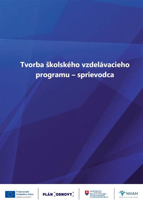 Grafická schéma vzdelávacieho programu pre sociálno-výchovného pracovníka
