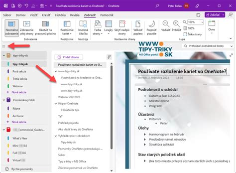 Rozloženie skupinovej stránky