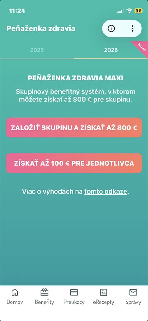 Infografika Peňaženka zdravia MAXI