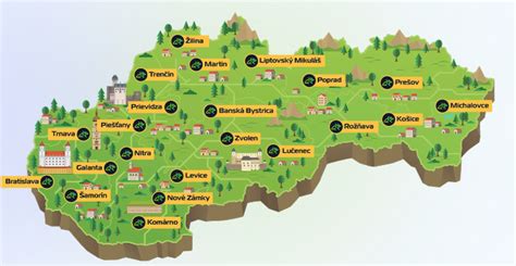 Mapa bezbariérových hotelov na Slovensku