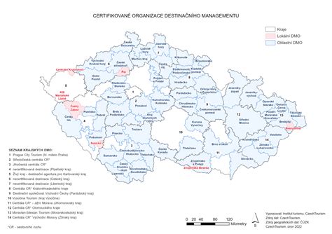 Mapa certifikovaných ubytovacích zariadení v Nitrianskom kraji