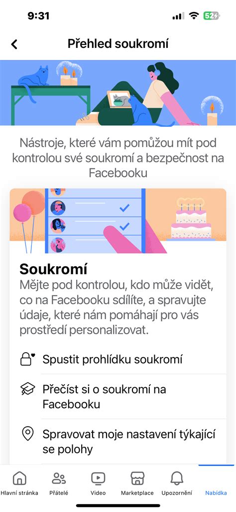 Prehľad nastavení súkromia na Facebooku