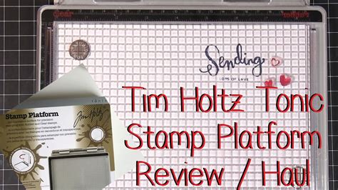 Príklady kreatívneho použitia Tonic Studios Tim Holtz Stamp Platform