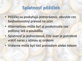 Grafika s výhodami Parádnej pôžičky