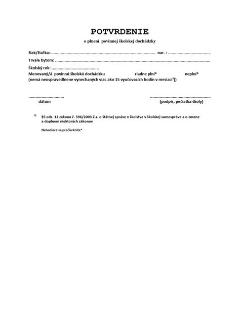 Tabuľka s prehľadom dĺžky povinnej školskej dochádzky v rôznych obdobiach