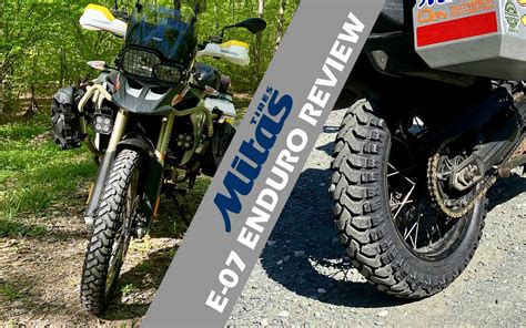 Mitas E-07 dezén na motocykli
