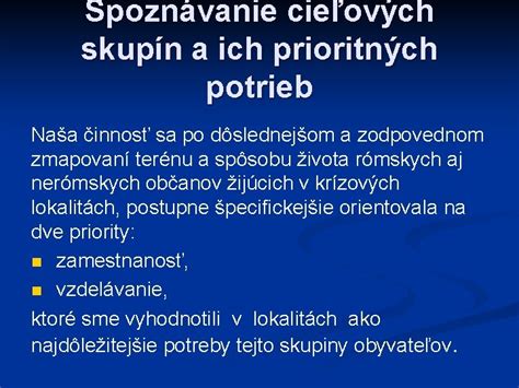 Schéma typov sociálnych zariadení a ich cieľových skupín