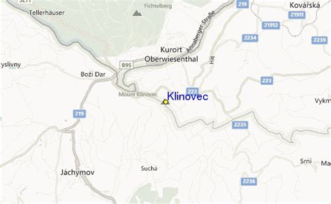 Mapa obce Klenovec s vyznačeným zariadením