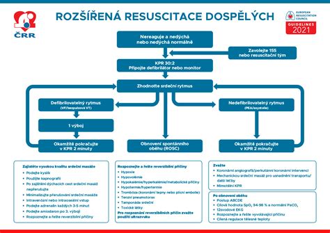 Schéma KPR (kardiopulmonálnej resuscitácie)