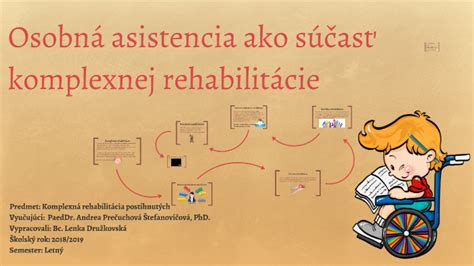 Schematické znázornenie zložiek komplexnej rehabilitácie