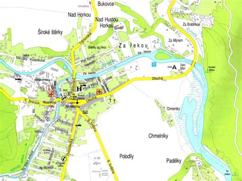 Mapa obce Ličartovce