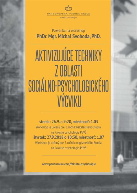 Výhody sociálno-psychologického výcviku