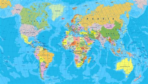 Mapa sveta s vyznačenými destináciami TIP Travel
