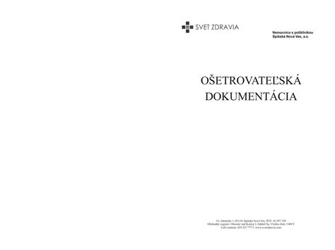 Ošetrovateľská dokumentácia