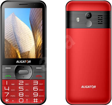 Mobilný telefón ALIGATOR A680 v čiernej farbe