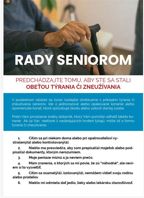 Ilustrácia: Brožúrka „Rady seniorom“