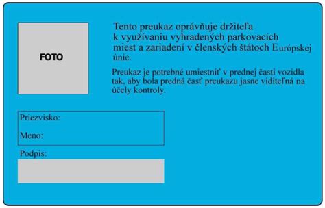 Parkovací preukaz a možnosti pre ZŤP
