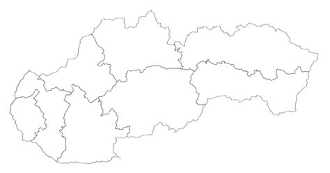 Mapa Slovenska s vyznačenými krajmi a symbolmi zariadení pre seniorov