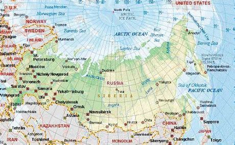 Mapa Ruska s demografickými ukazovateľmi