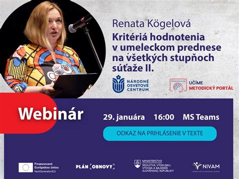 Ilustrácia kritérií hodnotenia umeleckého prednesu v infografike