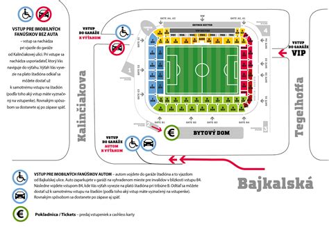 Tabuľka cien vstupeniek a zliav pre ZŤP na futbalové zápasy