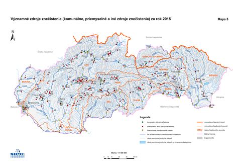 Mapa: Hlavné zdroje znečistenia vôd vo svete