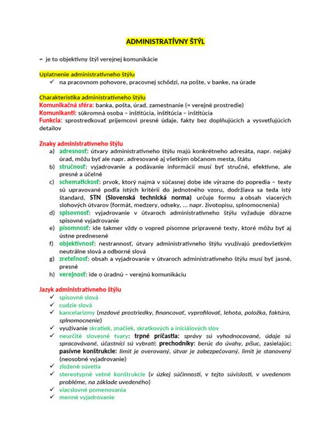 Administratívny štýl komunikácie