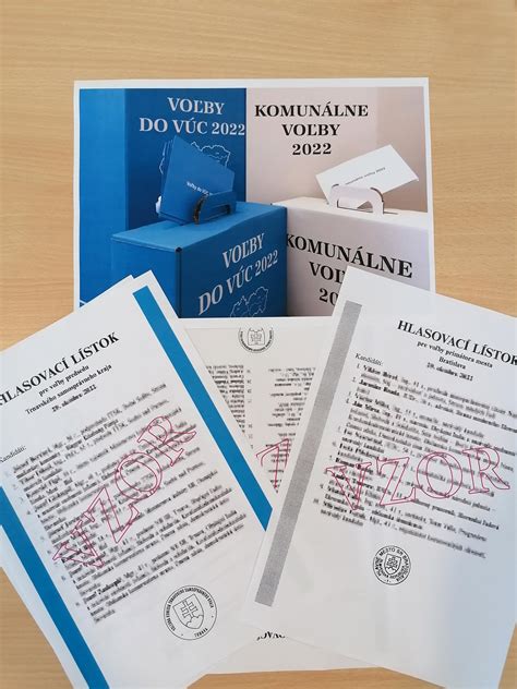 Volebná urna a hlasovací lístok