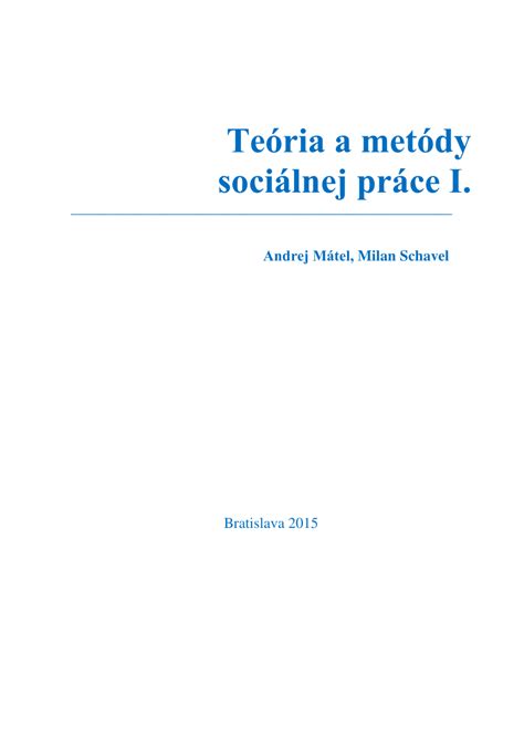 Metódy aktivizácie klientov v sociálnej práci