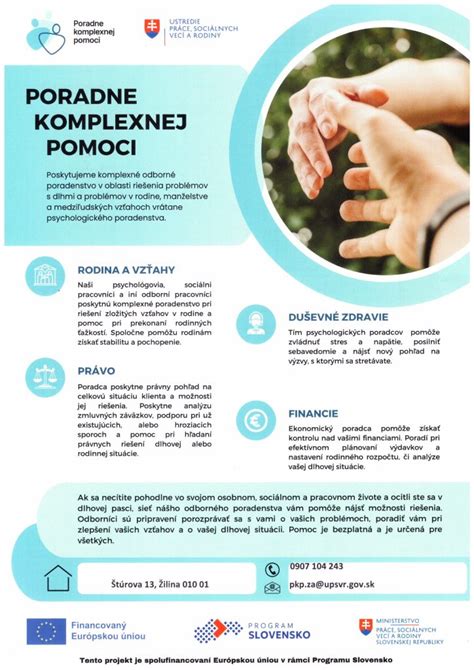 Mapa poradní komplexnej pomoci pre jednorodičov na Slovensku