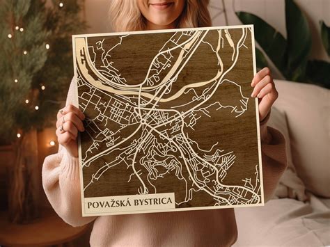 Mapa Považskej Bystrice s vyznačenými predajňami zdravotníckych pomôcok