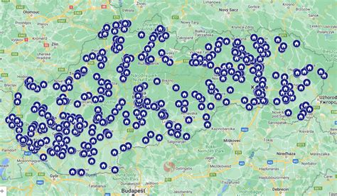 Mapa cirkevných škôl na Slovensku