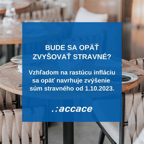 Tabuľka s vývojom súm stravného