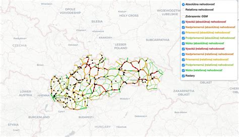 Mapa vojenských farností a kaplanátov na Slovensku