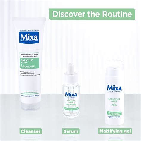 Produkty Mixa pre rôzne typy pleti