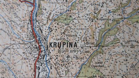 Mapa mesta Krupina s vyznačeným DSS 